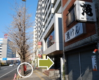 品川カポス_アベニュー高輪の入口にある郵便ポスト